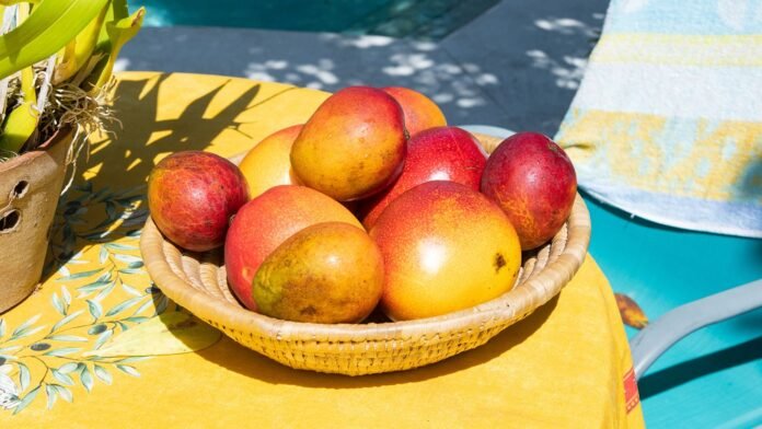 Mangoes in a basket